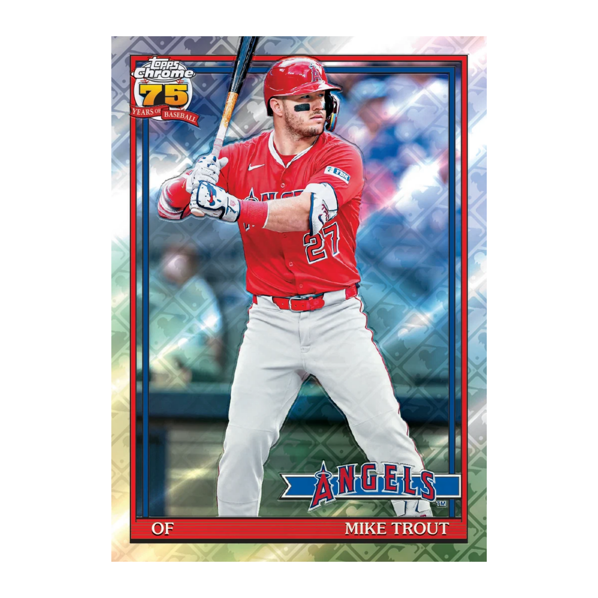 2026 Topps Chrome Baseball Logofractor Mike Trout