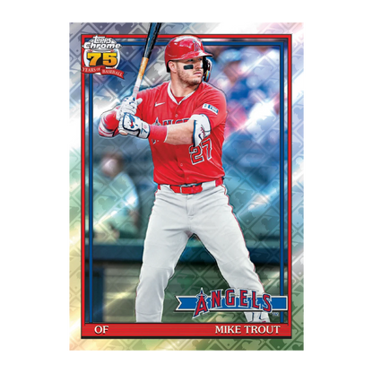 2026 Topps Chrome Baseball Logofractor Mike Trout