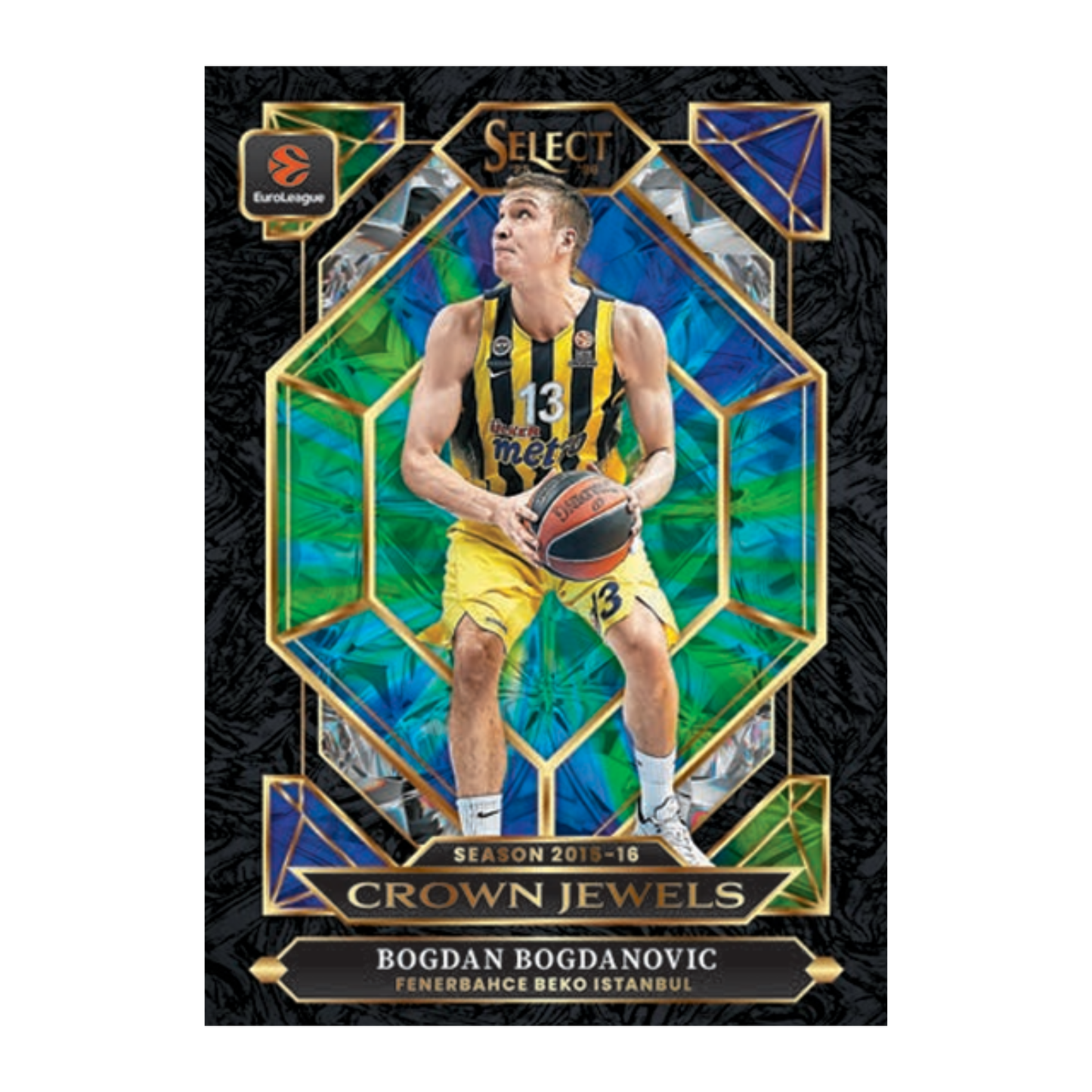2025-26 Panini Select EuroLeague Basketball Crown Jewels Bogdan Bogdanovic