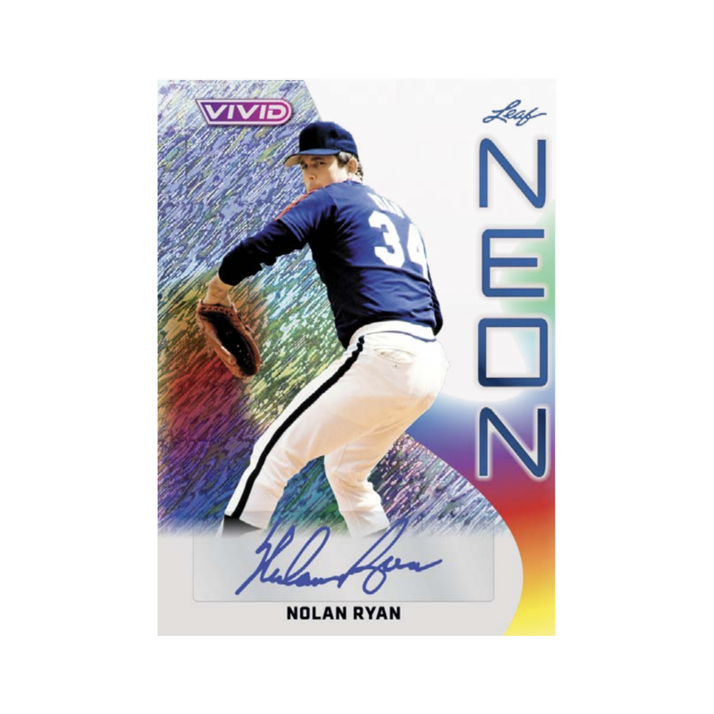 2026 Leaf Vivid Baseball Neon Nolan Ryan Autograph