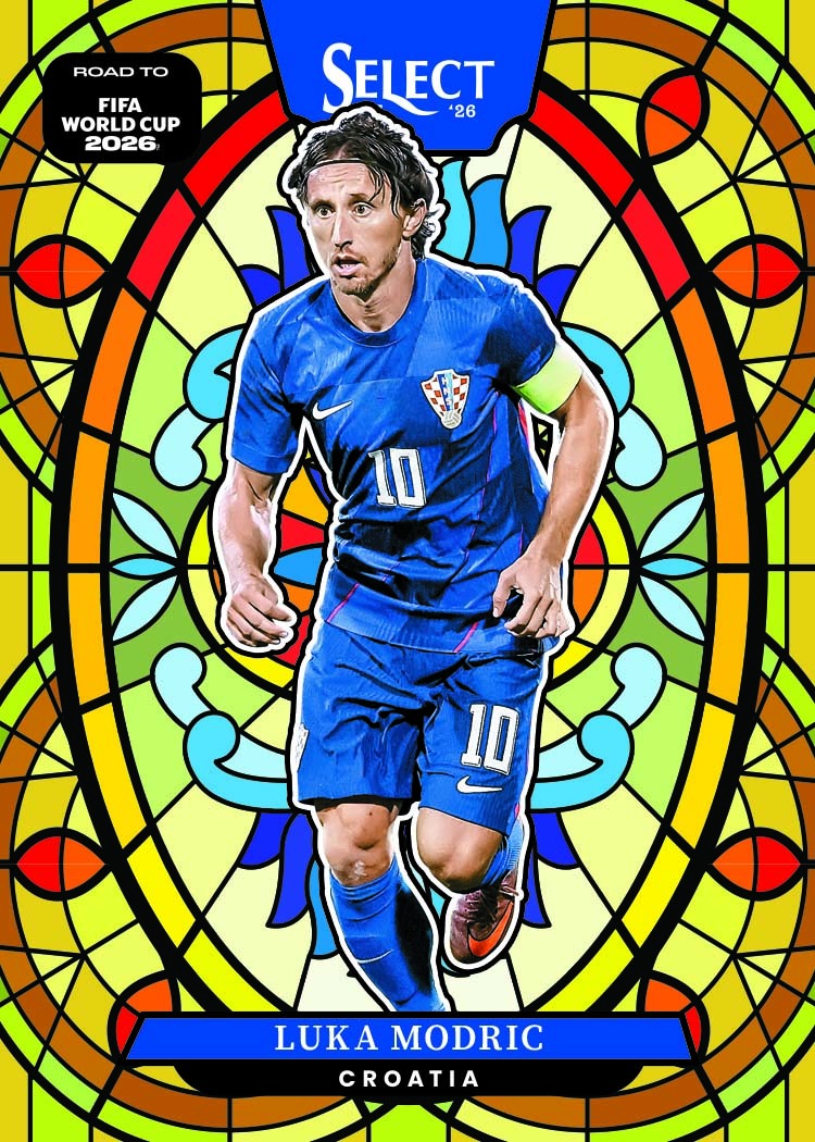 2026 Panini Select Road to World Cup Stained Glass Luka Modric