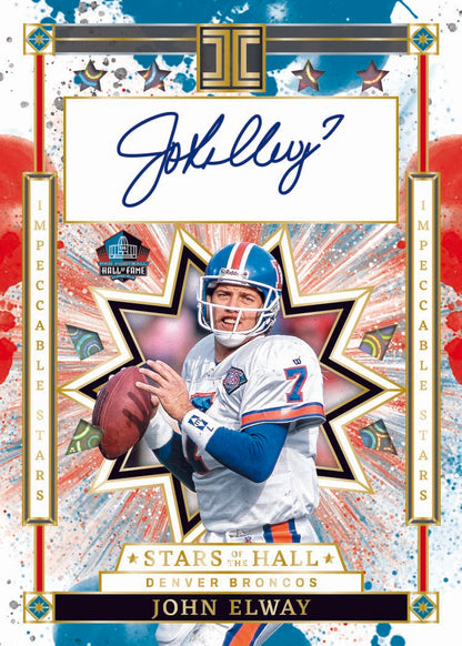 2025 Panini Impeccable Football Stars of the Hall John Elway Autograph
