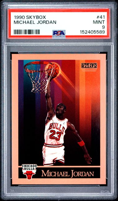 1990 Skybox #41 Michael Jordan PSA 9 - Front