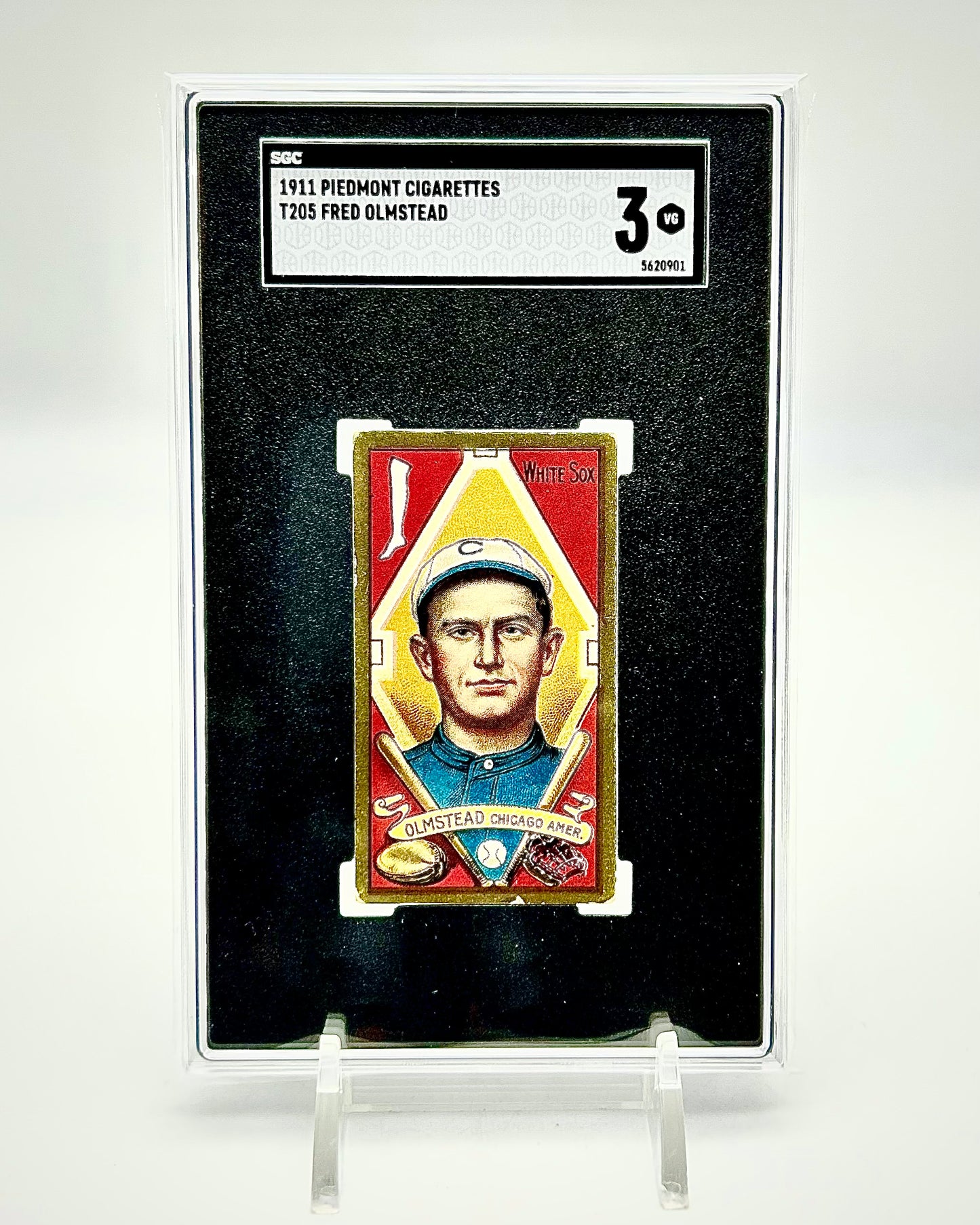 1911 Piedmont Cigarettes: T205 Fred Olmstead (SGC 3)