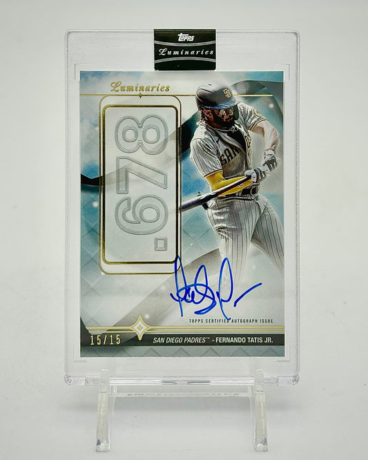 2023 Topps Luminaries Home Run Kings Autograph /15 Fernando Tatis Jr. #HRK-FT2