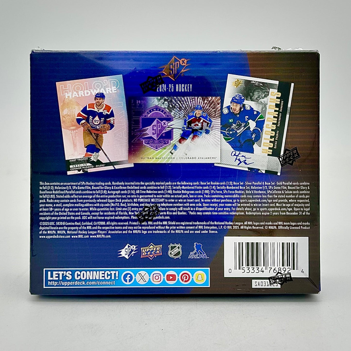 2024-25 Upper Deck SPx Hockey Hobby Box