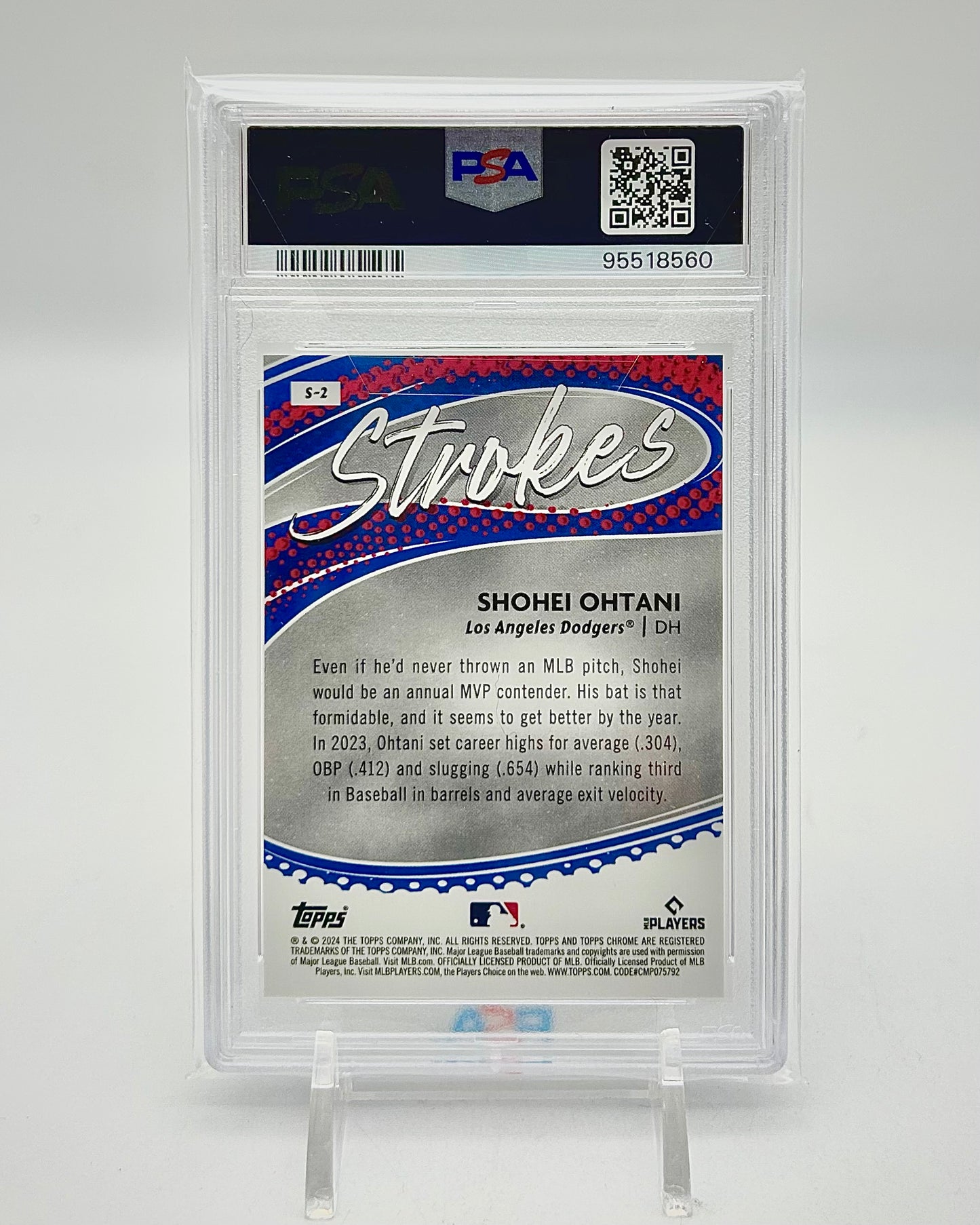 2024 Topps Chrome Strokes: #S-2 Shohei Ohtani (PSA 10)