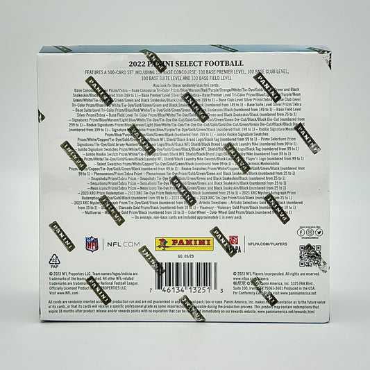 2022 Panini Select Football Hobby Box