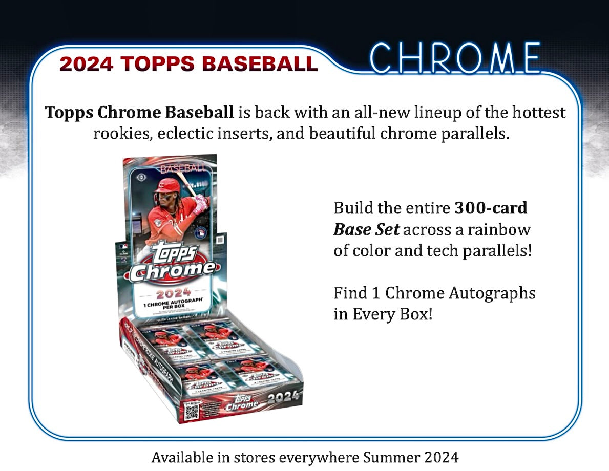 2024 Topps Chrome Baseball Hobby Box