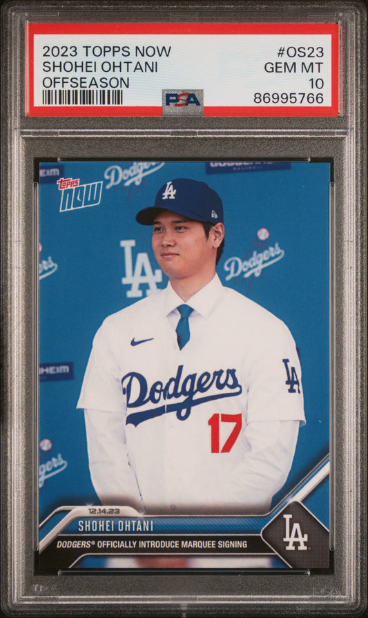 2023 Topps Now Offseason: #OS23 Shohei Ohtani (PSA 10)