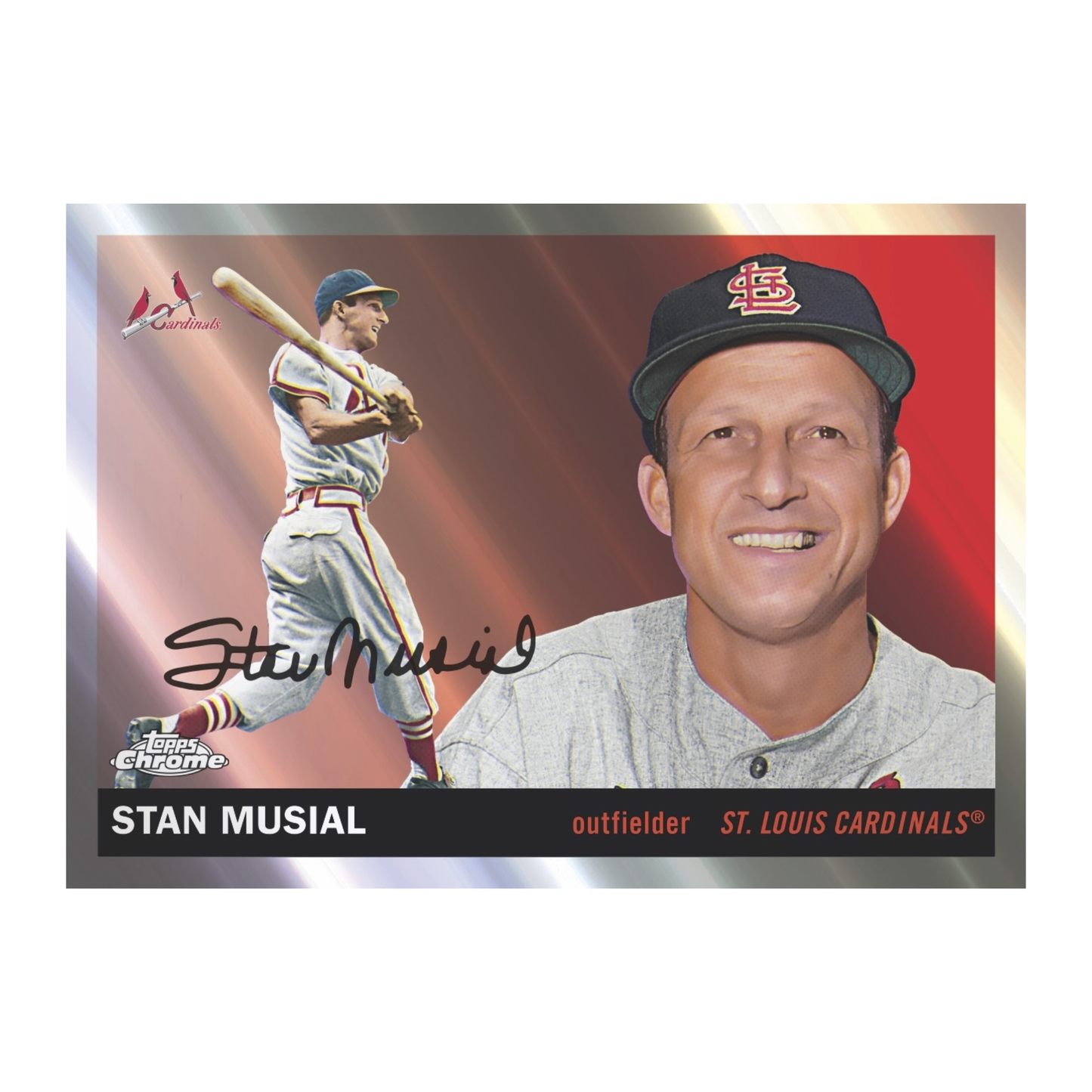 2025 Topps Chrome Platinum Baseball 1955 Cards That Never Were Stan Musial