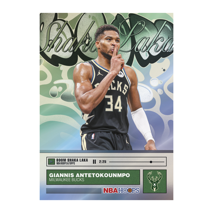 2025-26 Topps NBA Hoops Basketball Boom Shaka Laka Giannis Antetokounmpo