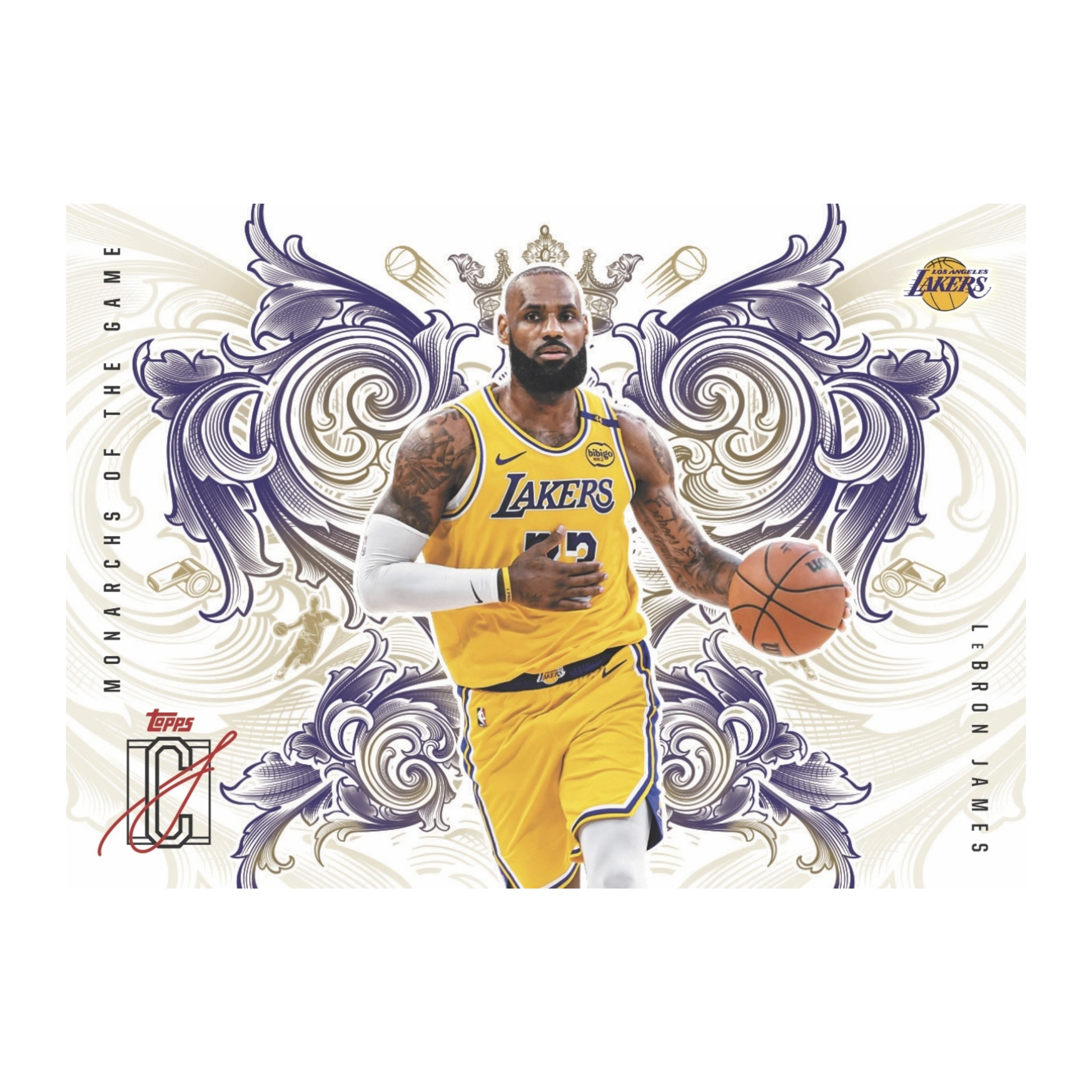 2025-26 Topps Signature Class Basketball Monarchs of the Game LeBron James