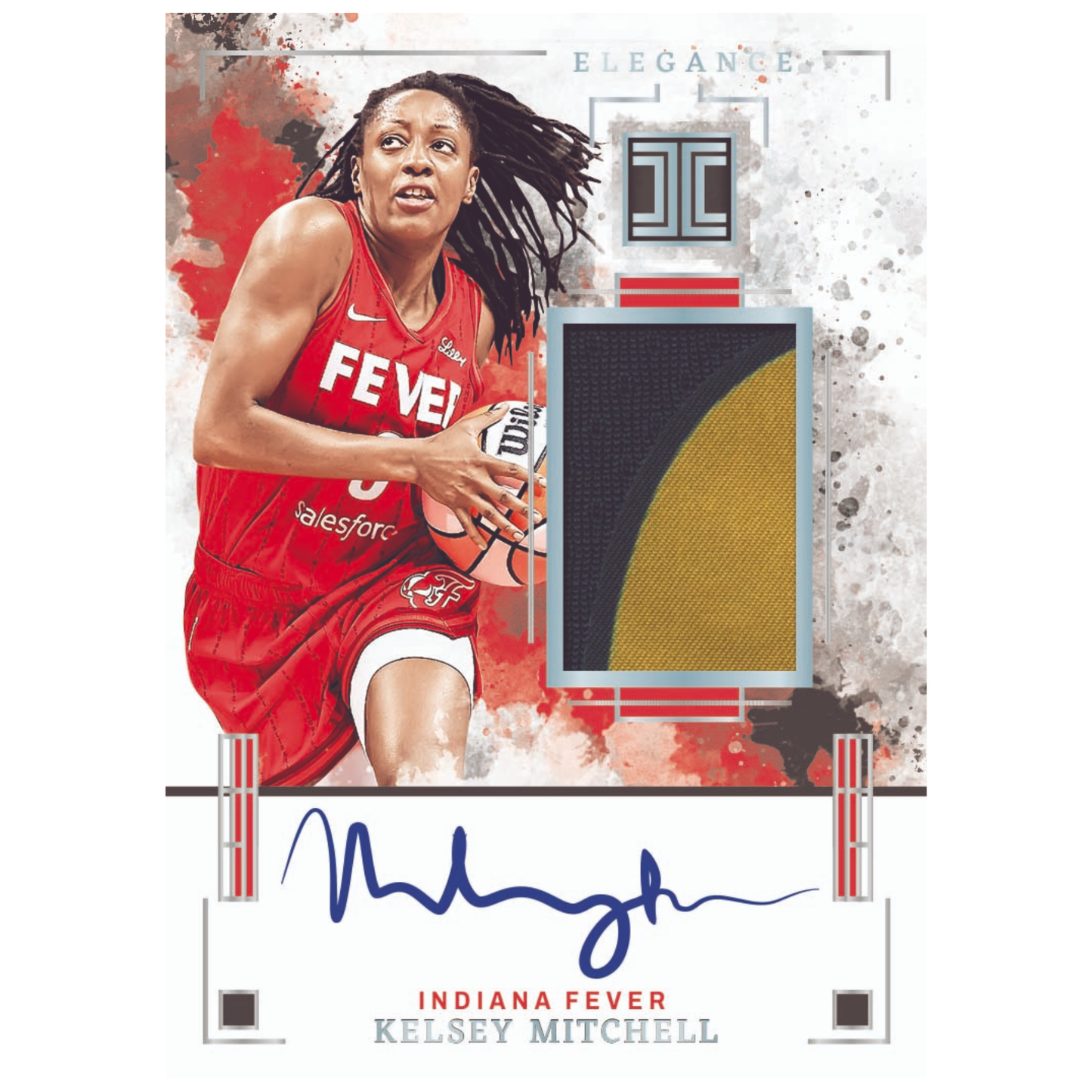 2025 Panini Impeccable WNBA Basketball Elegance Jersey Autograph Kelsey Mitchell
