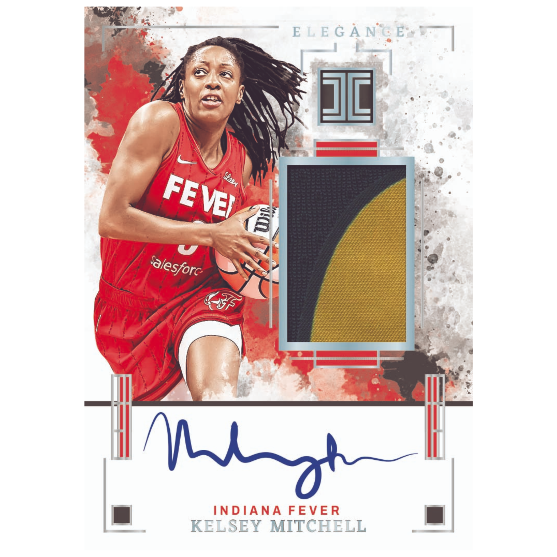 2025 Panini Impeccable WNBA Basketball Elegance Jersey Autograph Kelsey Mitchell