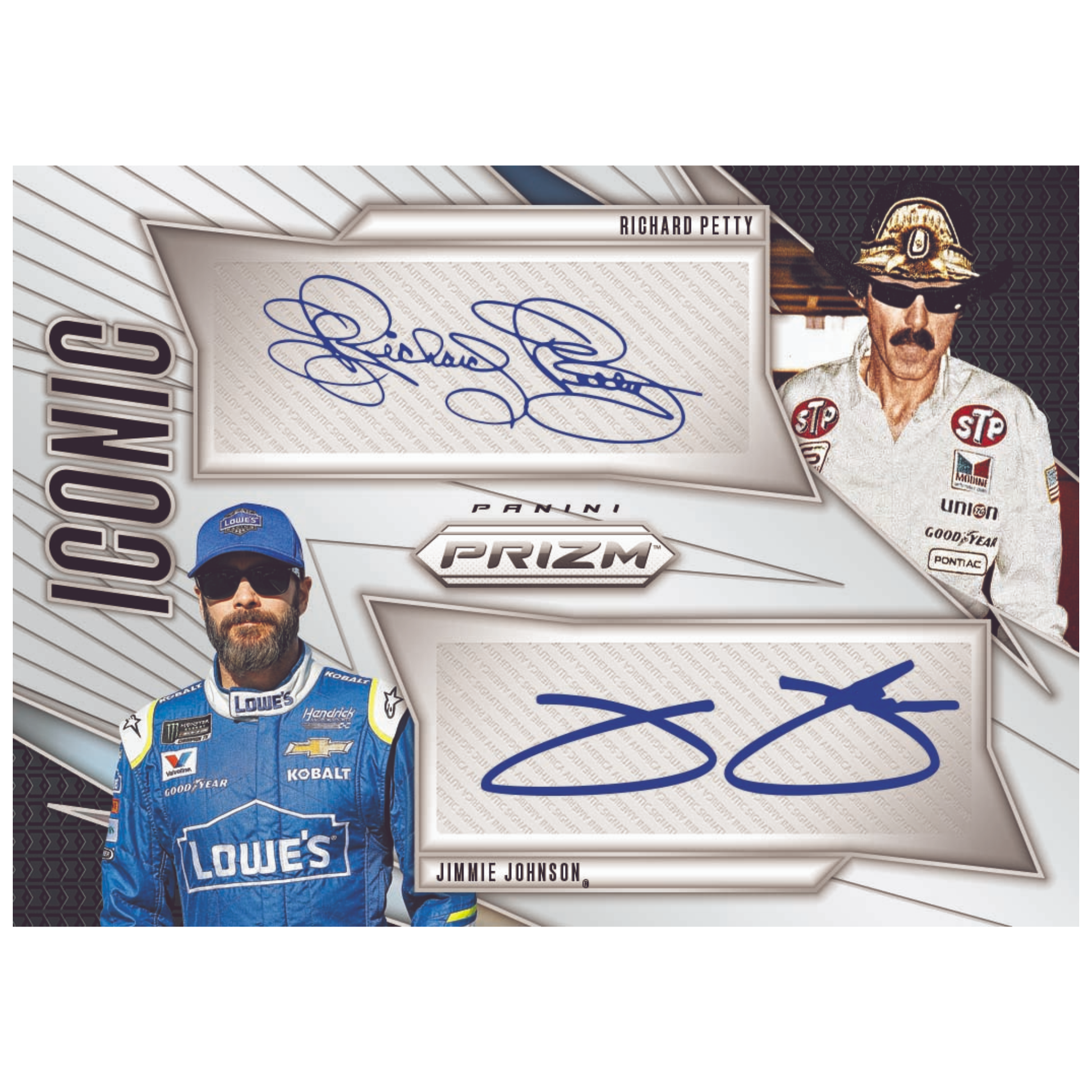 2025 Panini Prizm Racing Dual Autographs Richard Petty & Jimmie Johnson