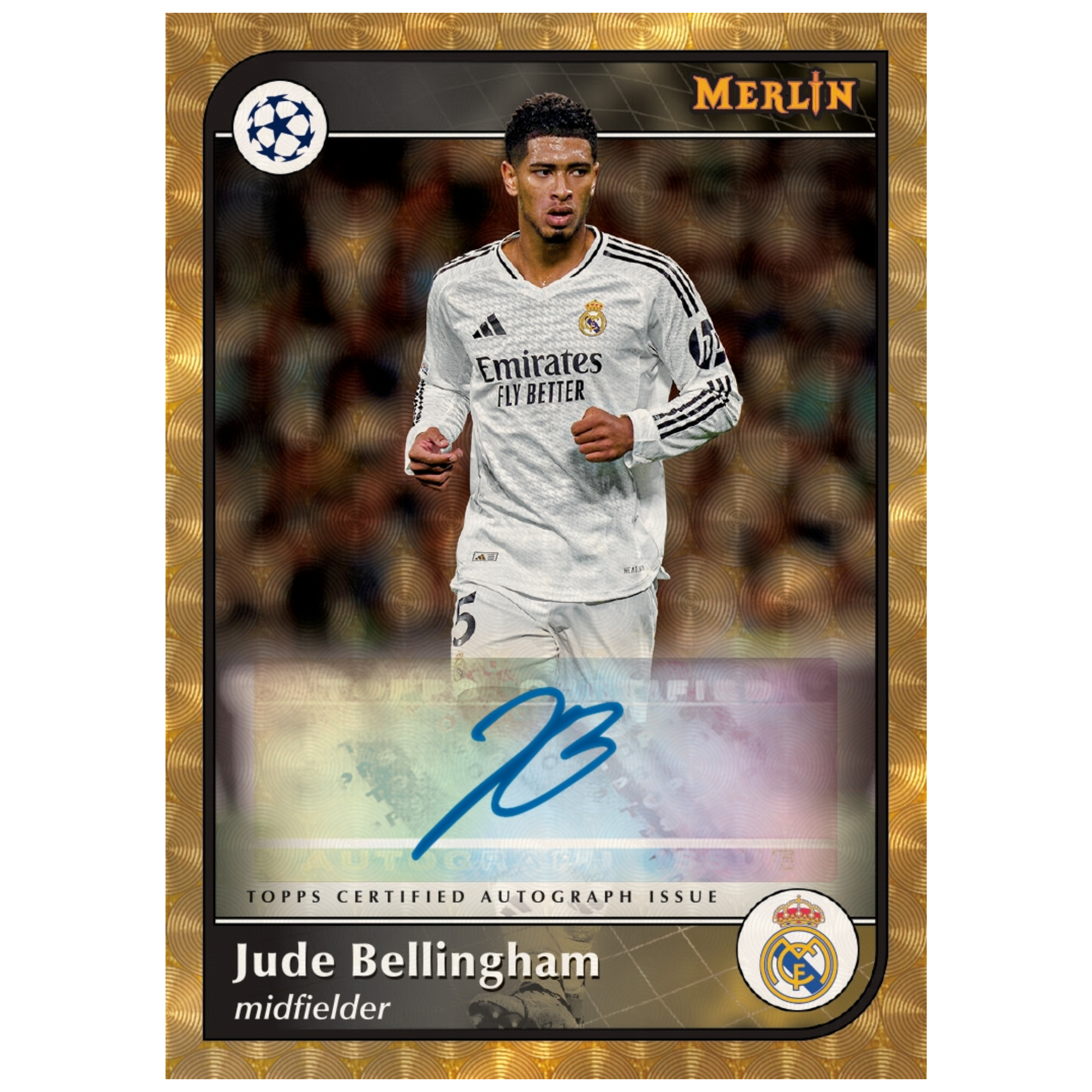 2024-25 Topps Merlin UEFA Club Competitions Soccer Autographs Jude Bellingham