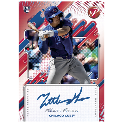 2025 Topps Pristine Baseball Red Rookie Autograph Matt Shaw