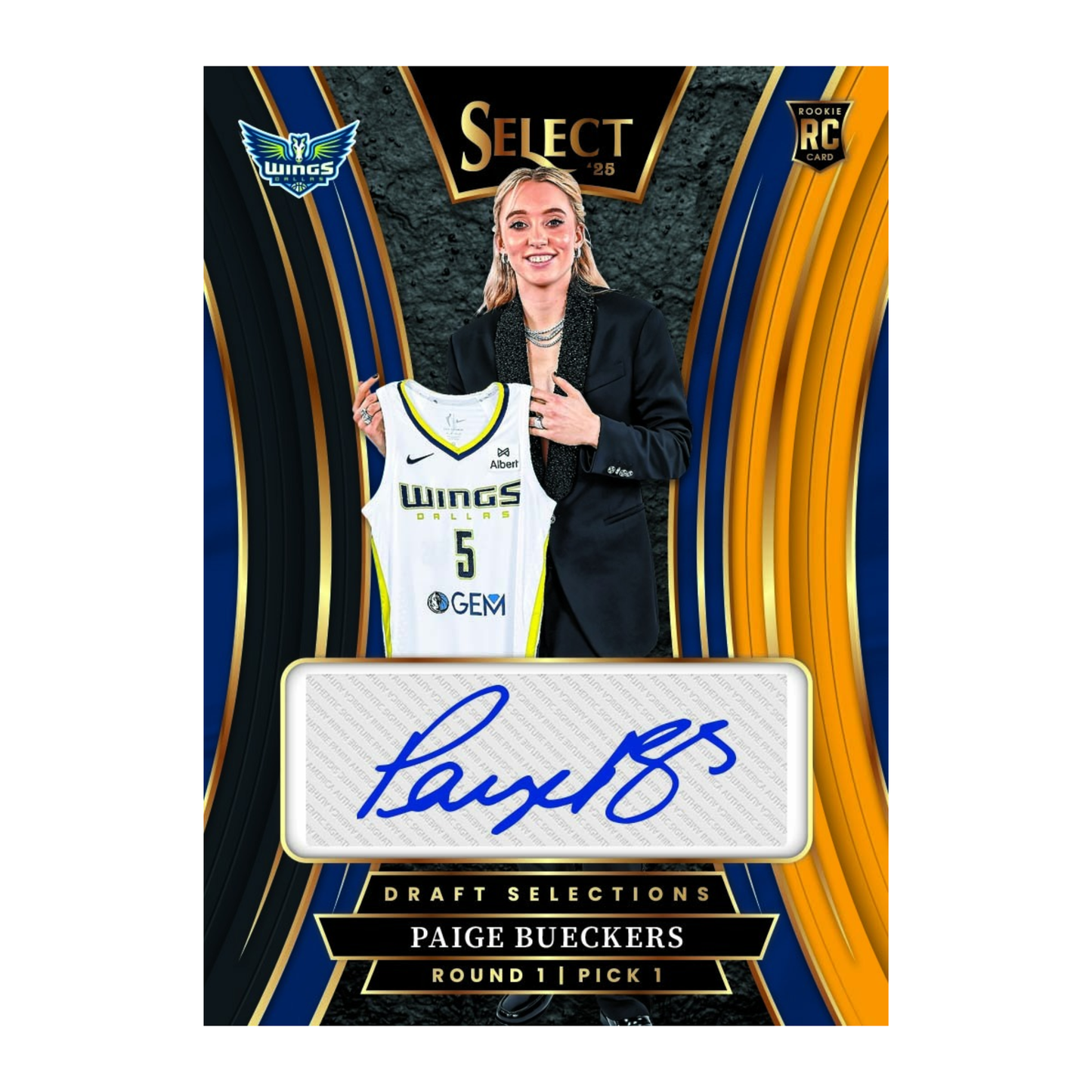 2025 Panini Select WNBA Basketball Draft Selections Autograph Paige Bueckers