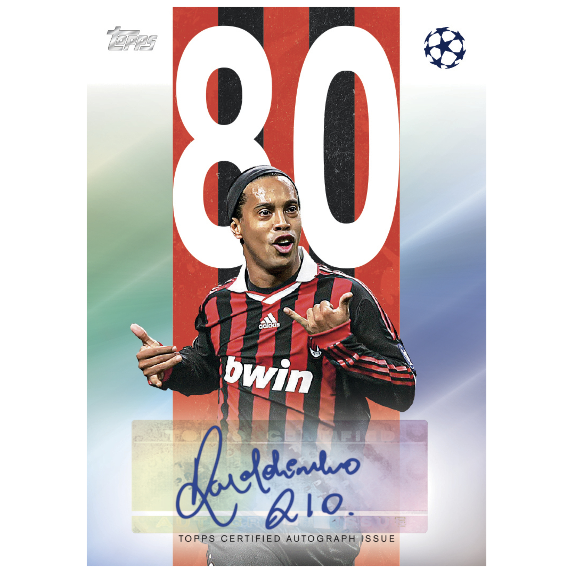 2025-26 Topps UEFA Club Competitions Soccer Ronaldinho Autograph