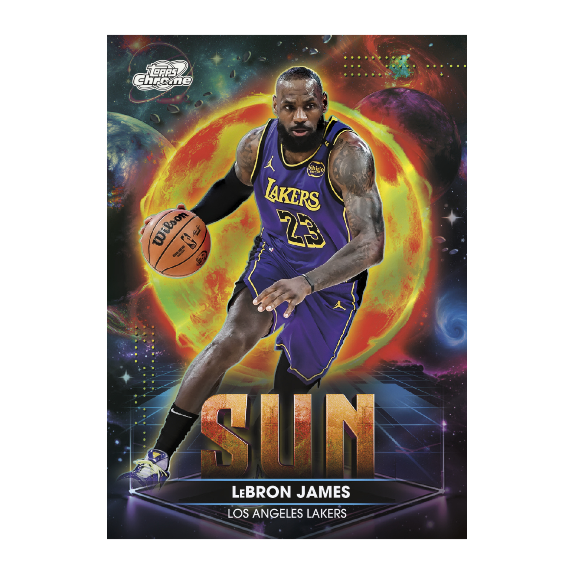 2025-26 Topps Cosmic Chrome Basketball Planetary Pursuit Sun LeBron James