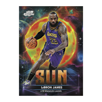 2025-26 Topps Cosmic Chrome Basketball Planetary Pursuit Sun LeBron James