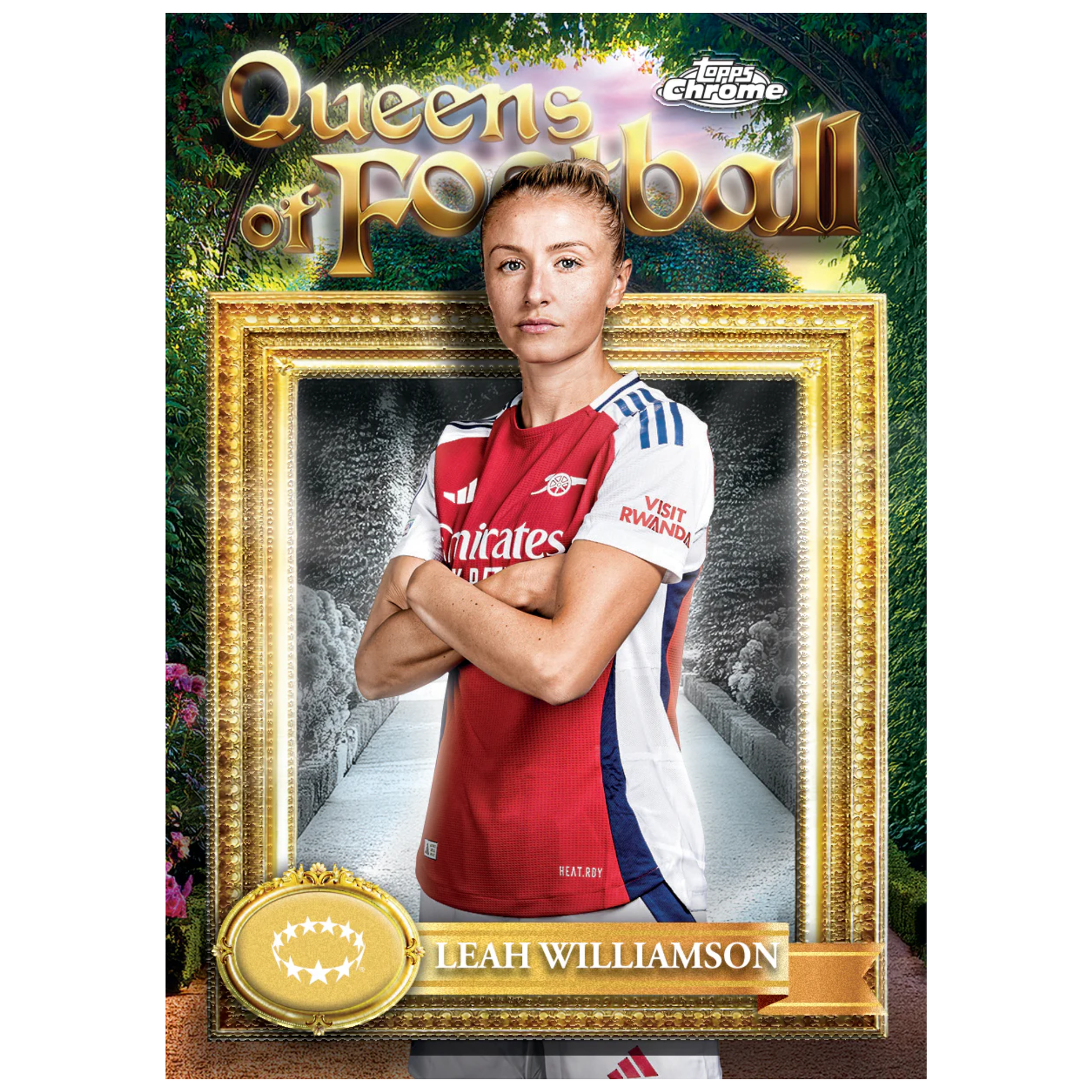 2024-25 Topps Chrome UEFA Women’s Champions League Soccer Queens of Football Leah Williamson