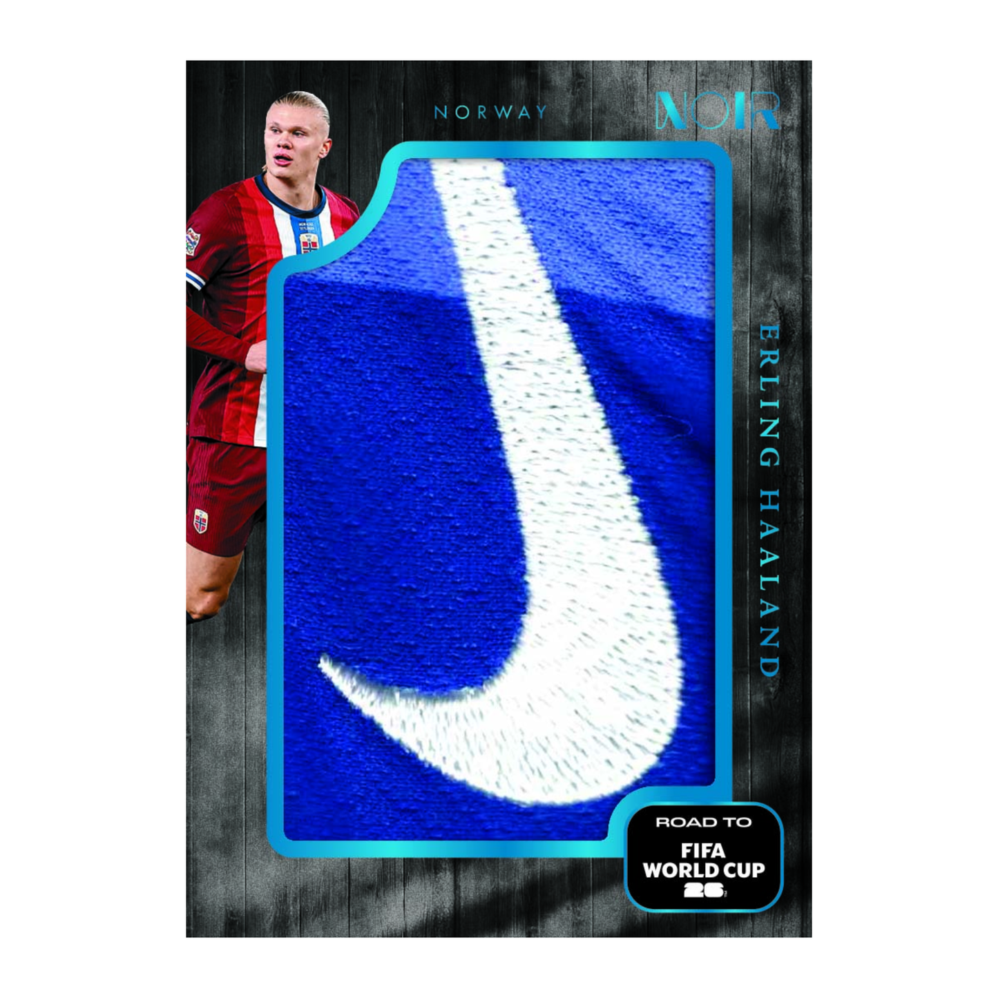 2025-26 Panini Noir Road to FIFA World Cup Soccer Erling Haaland Jumbo Patch