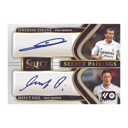 2025-2026 Panini Select La Liga Soccer Select Pairings Zinedine Zidane & Mesut Ozil