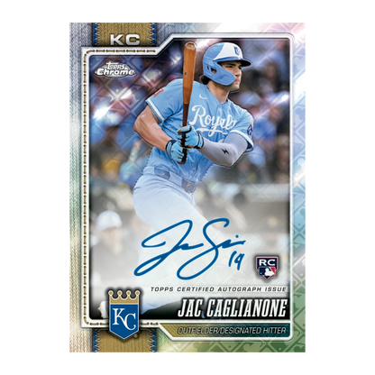 2026 Topps Chrome Baseball Logofractor Jac Caglianone Autograph