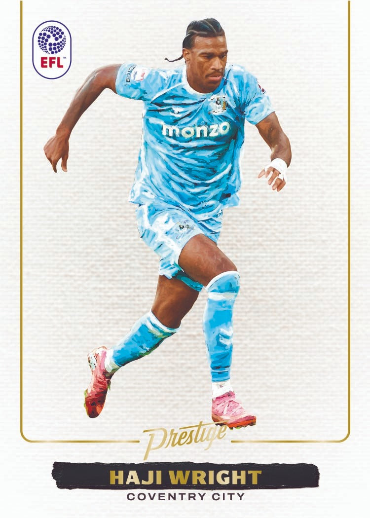 2025-26 Panini Prestige English Football League Soccer Blank Slate Jaji Wright