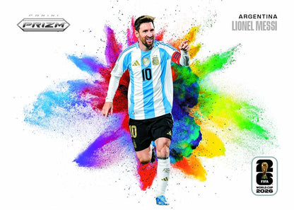 2026 Panini Prizm FIFA World Cup Soccer Lionel Messi Color Blast Card