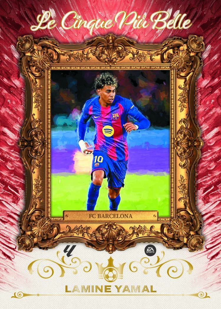 2025-26 Panini Pitch Kings International Lamine Yamal Le Cinque Piu Belle Card