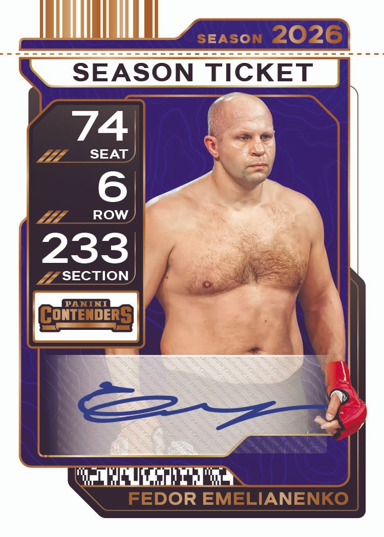 2026 Panini Contenders PFL Fedor Emelianenko Autograph