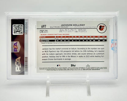 2024 Topps SP: #697 Jackson Holliday (PSA 10)