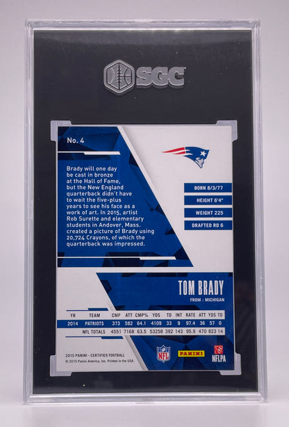 2015 Panini Certified Mirror Silver /499: #4 Tom Brady (SGC 9.5)