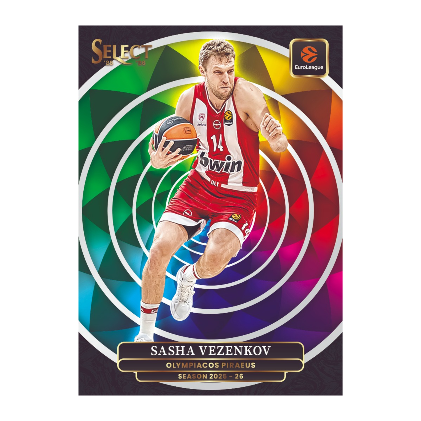 2025-26 Panini Select EuroLeague Basketball Color Wheel Sasha Vezenkov