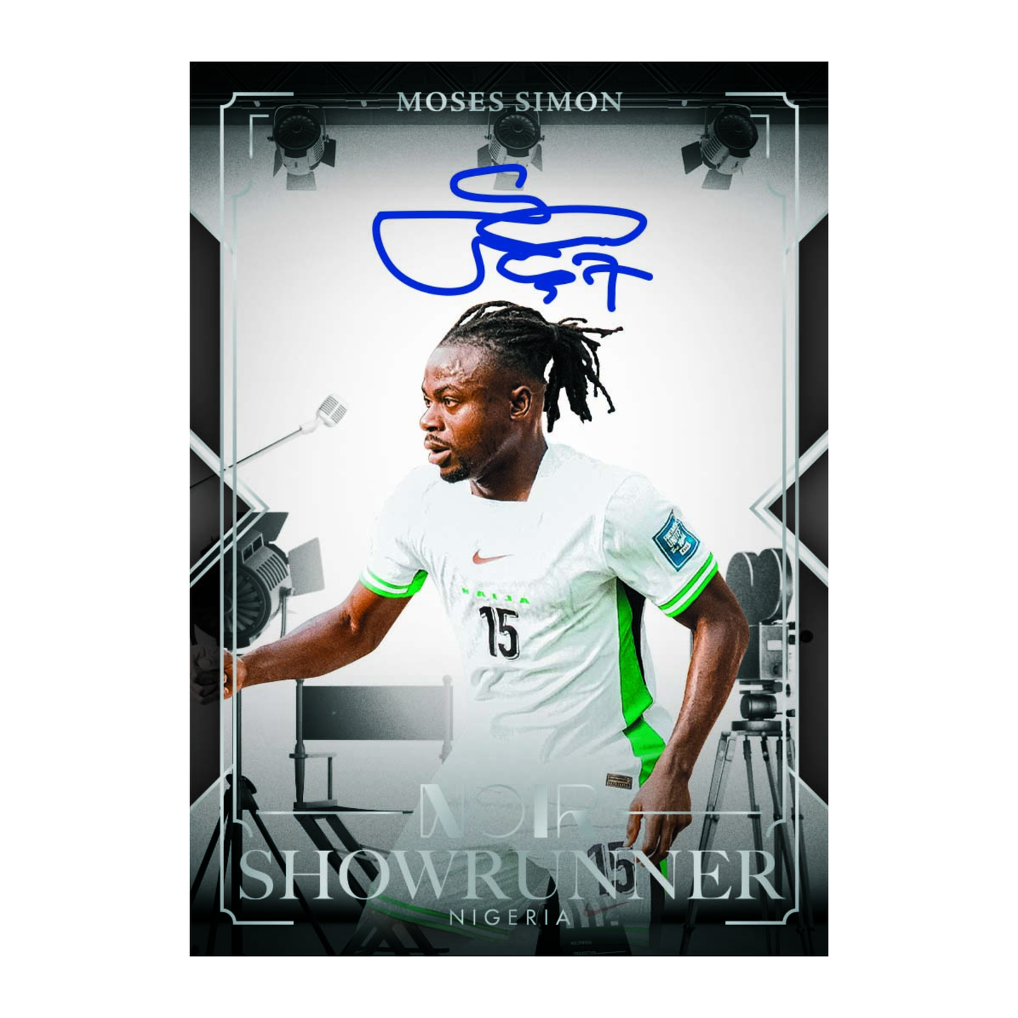 2025-26 Panini Noir Road to FIFA World Cup Showrunner autograph Moses Simon