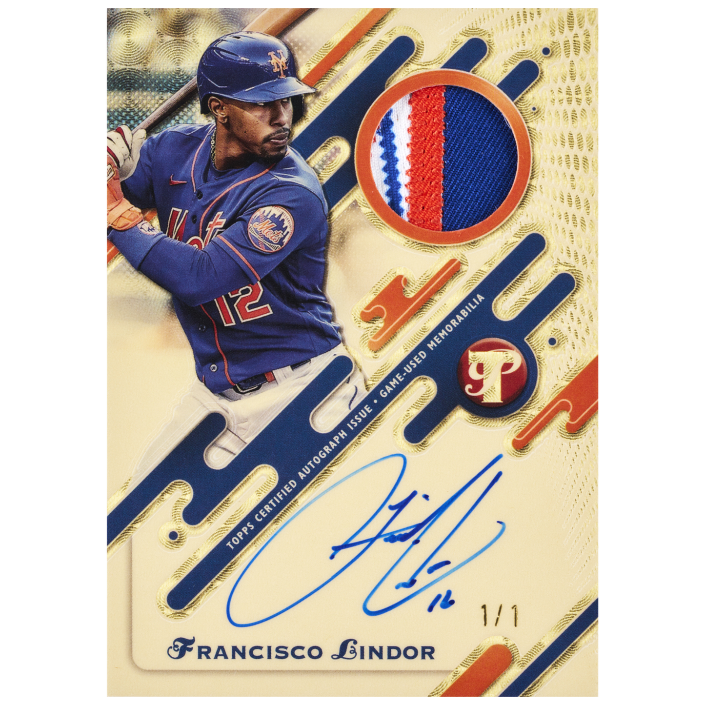 2025 Topps Pristine Baseball Pristine Pieces Autograph Francisco Lindor