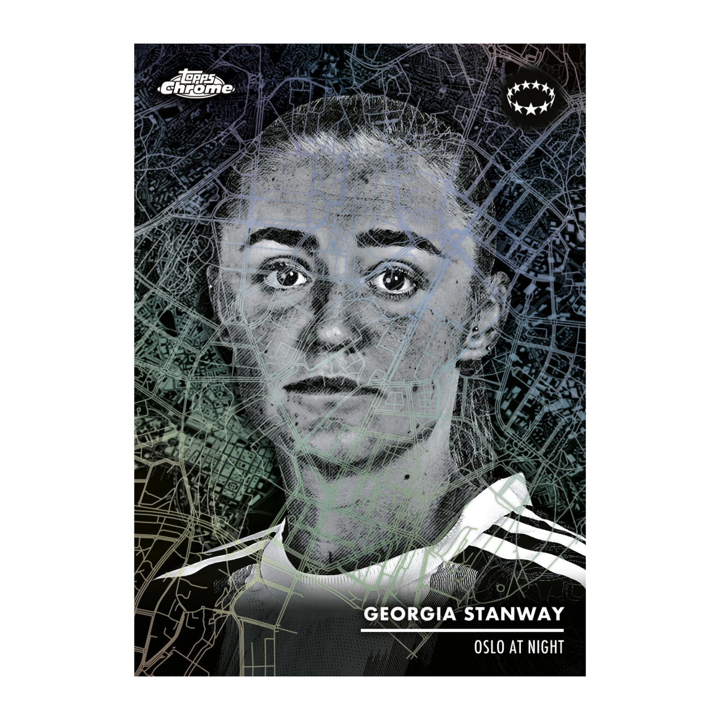 2025-26 Topps Chrome UEFA Women's Champions League Soccer Oslo at Night Georgia Stanway
