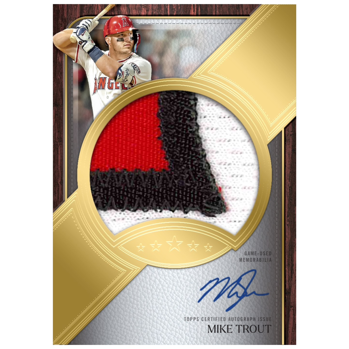 2025 Topps Five Star Baseball Mike Trout Patch Autograph