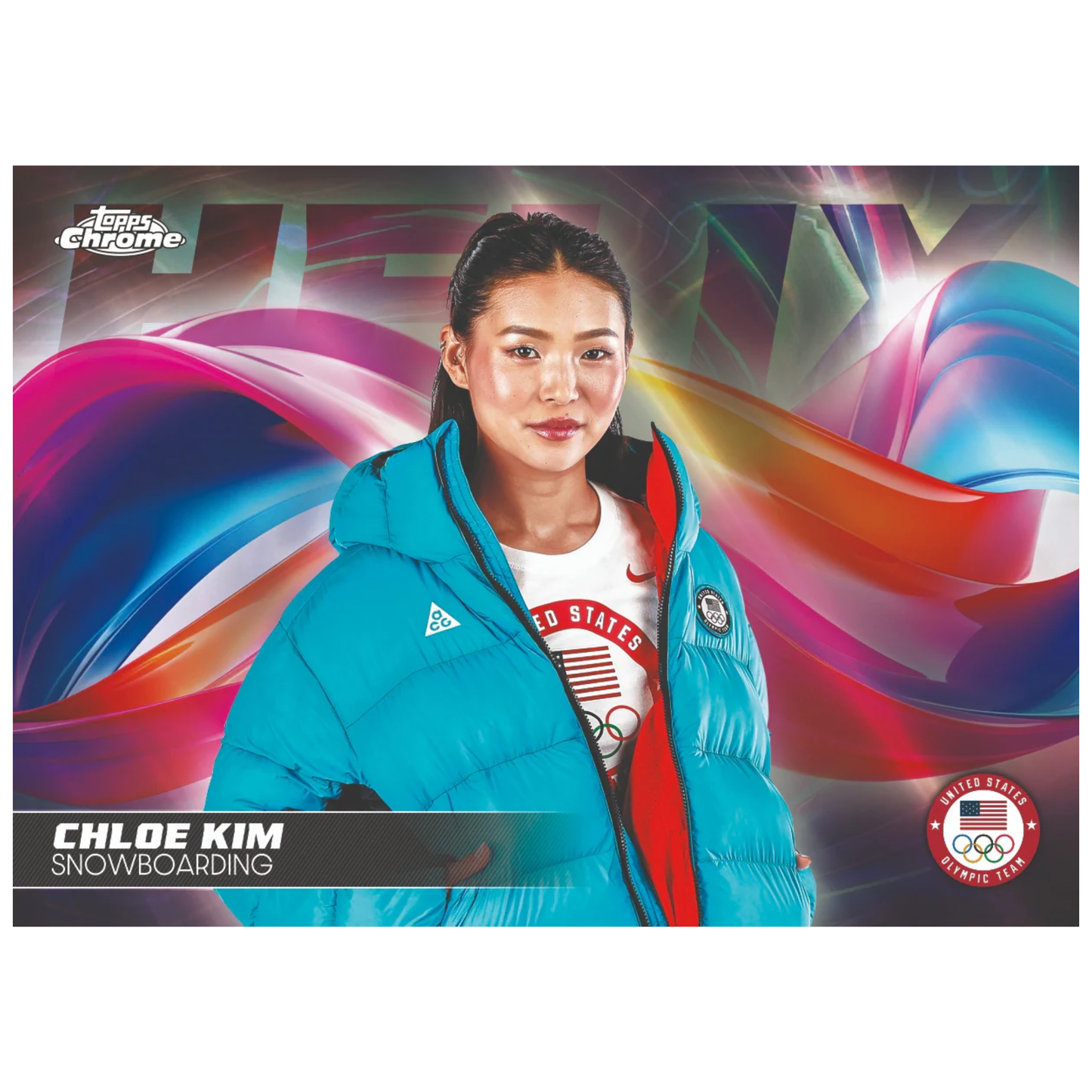 2026 Topps Chrome US Olympic & Paralympic Hopefuls Helix Chloe Kim