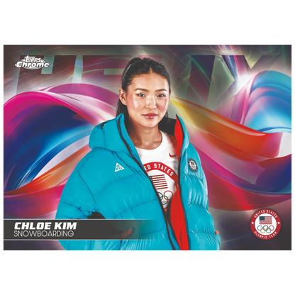 2026 Topps Chrome US Olympic & Paralympic Hopefuls Helix Chloe Kim