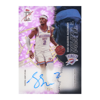 2025-26 Topps Signature Class Basketball Shai Gilgeous-Alexander Autographs