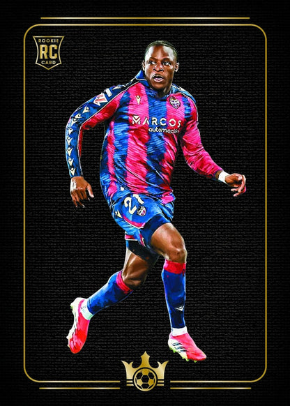 2025-26 Panini Pitch Kings International Karl Etta Eyong Blackout Card  