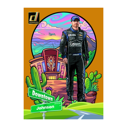 2026 Panini Donruss Racing Downtown Gold Jimmie Johnson