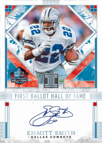 2025 Panini Impeccable Football First Ballot Hall of Fame Emmitt Smith Autograph