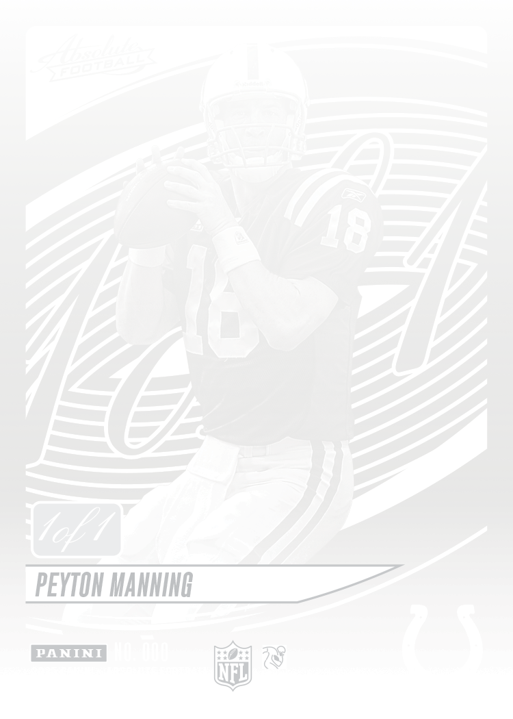 2025 Panini Absolute Football 1 of 1 Peyton Manning