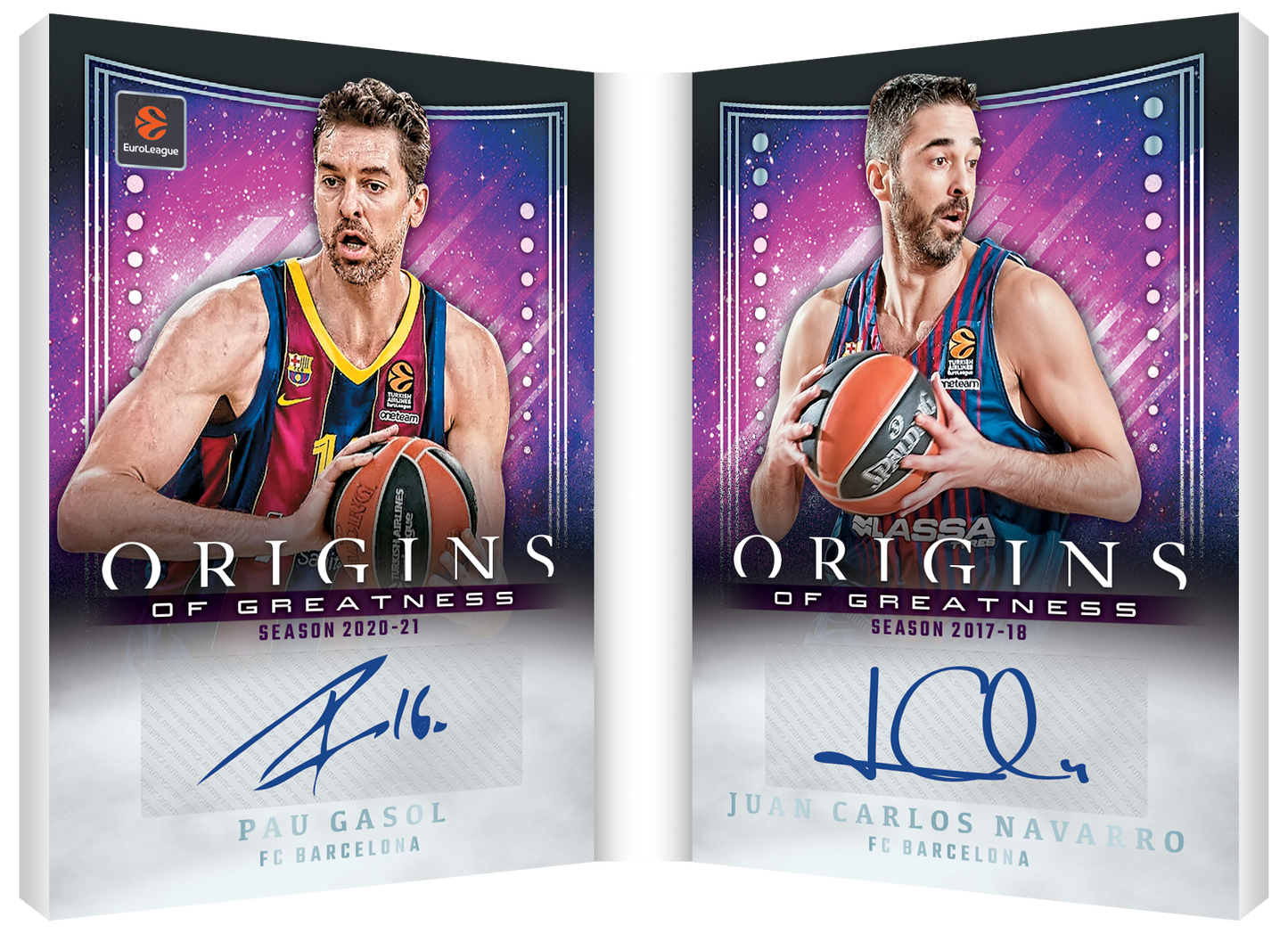 2025-26 Panini Euroleague Origins Basketball Origins of Greatness Pau Gasol and Juan Carlos Navarro