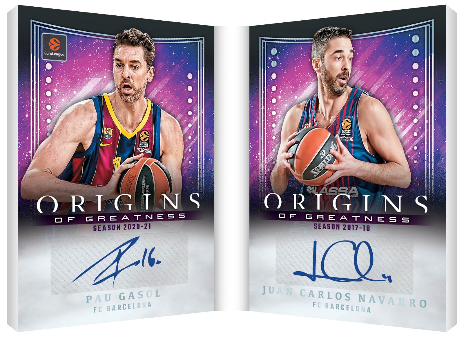 2025-26 Panini Euroleague Origins Basketball Origins of Greatness Pau Gasol and Juan Carlos Navarro
